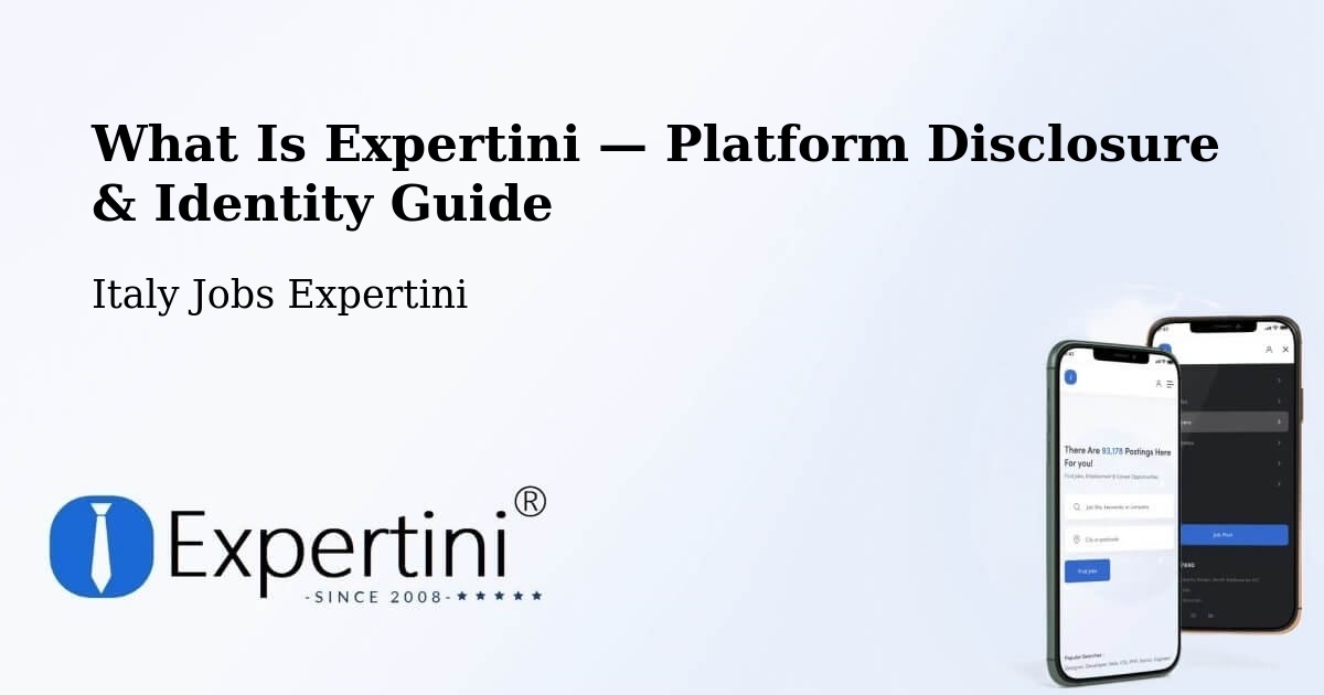 What Is Expertini — Platform Disclosure & Identity Guide – Codiverno